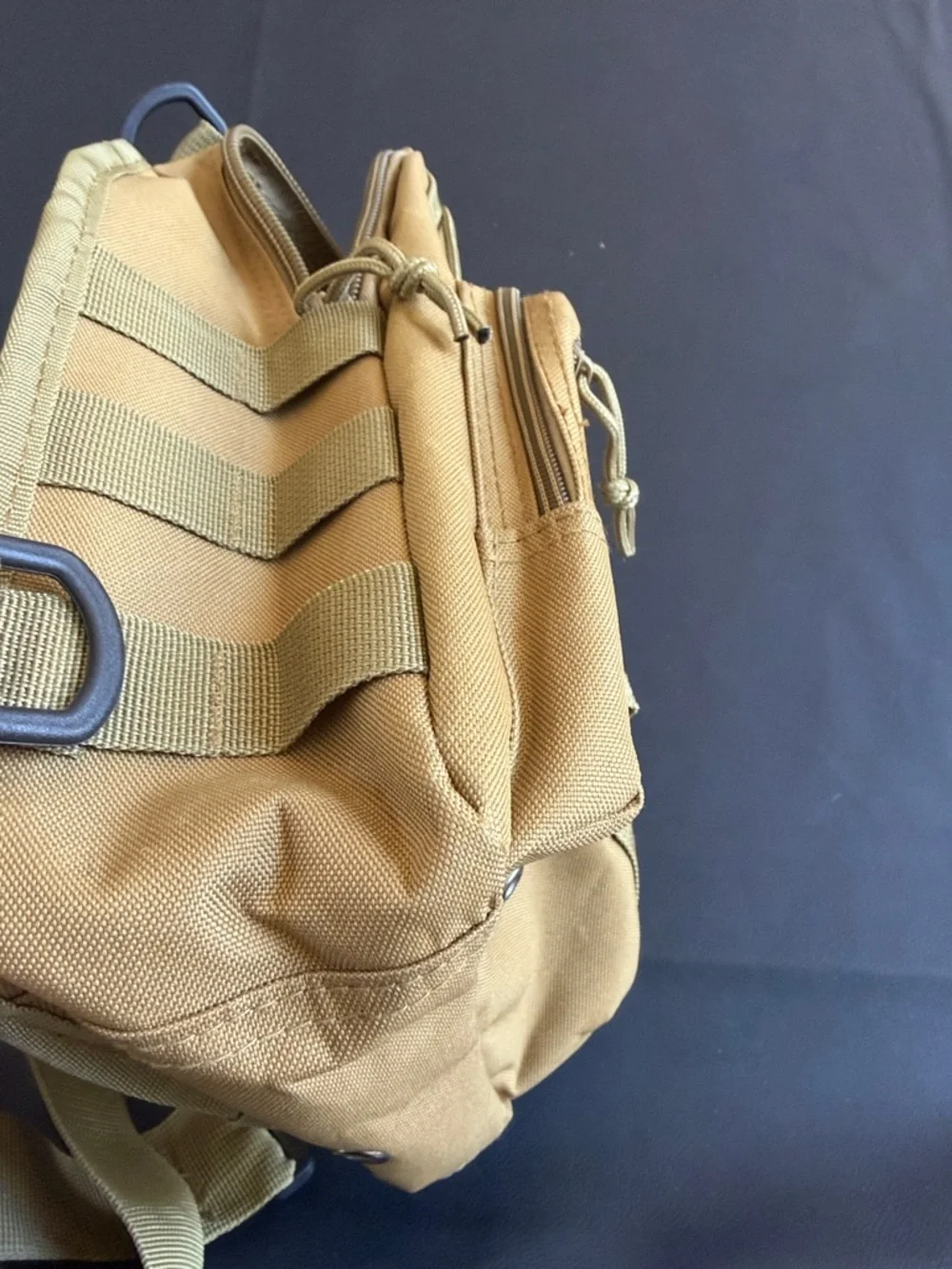 RockCobbler 11.0 Tactical Mini Backpack Crossbody MOLLE Utility Bag Tan Like New